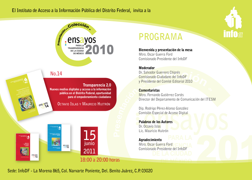 Invitación - colección ensayos